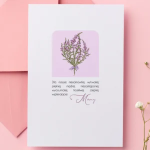 Kartka Dla Mamy Lawenda