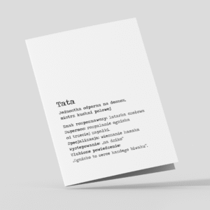 Kartka dla Taty Camping wersja 2 prz&oacute;d &ndash; PDF do druku