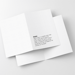 Prz&oacute;d kartki z zabawnym tekstem o mamie i makaronie &ndash; do druku