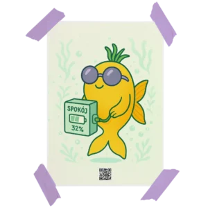 Plakat Rybki Ladujacej Spokoj 32