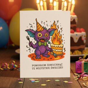 Potworek Z Plonacym Tortem