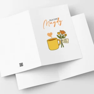 Laurka Imieninowa Dla Cioci Magdy Z Kubkiem I Bukiecikiem