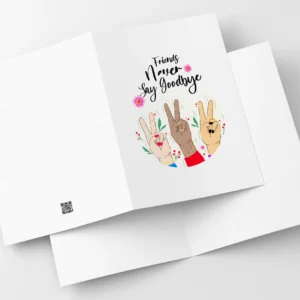 Kartka Pozegnalna Od Przyjaciol Trzy Dlonie