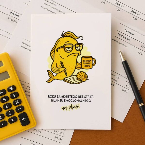 Kartka Rybka Ksiegowa