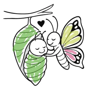 Podglad Kolorowanka Do Wydruku Motyl I Poczwarka