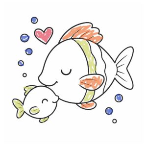 Rybki Kolorowanka Do Druku Pdf A4