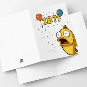 Kartka Na 18 Urodziny Rybka Tez W Szoku