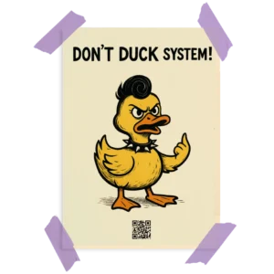 Plakat A4 Do Druku Dont Duck System