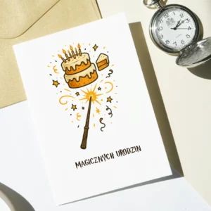 Kartka Urodzinowa Dla Czarodzieja Magicznych Urodzin