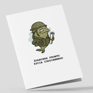 Kartka Do Druku Zolnierz Frontu Zycia Codziennego Wizualizacja