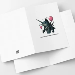 Kartka Urodzinowa Fantastyka Ryba Miecznik