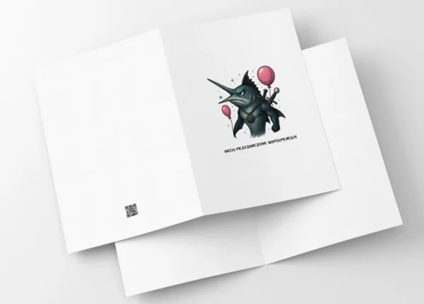 Kartka Urodzinowa Fantastyka Ryba Miecznik