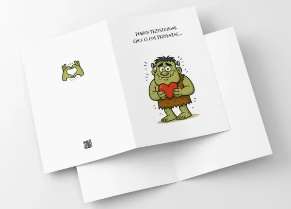 Kartka Walentynki Od Chlopaka Jaskiniowiec Przystojniak