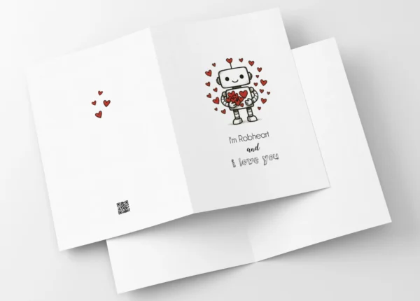 Kartka Walentynkowa Robort Robheart