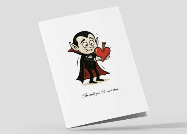 Kartka Walentynkowa Wampirek Z Sercem