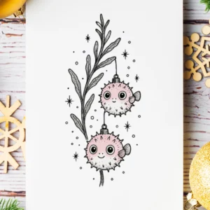 Rozdymki Kartka na boże narodzenie