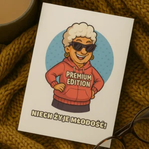 Kartka Babcia Preium Edition Obrazek Wyrozniajacy