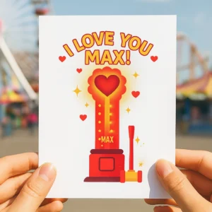 Kartka Love Tester Wesole Miasteczko