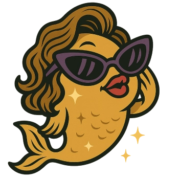 Rybka vibepic medelka w okularach