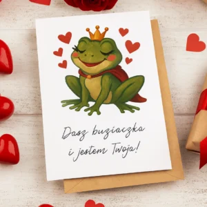 Zabka Ksiezniczka Kartka Walentynki