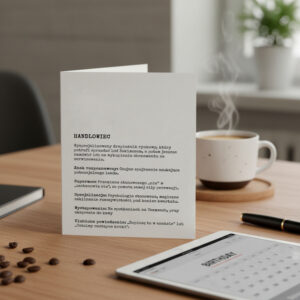 Kartka Handlowiec Opiekun Klienta Dla Kogos Z Pracy