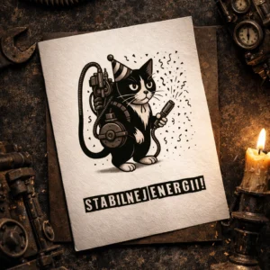 Kartka Na Urodziny Kot Pogromca