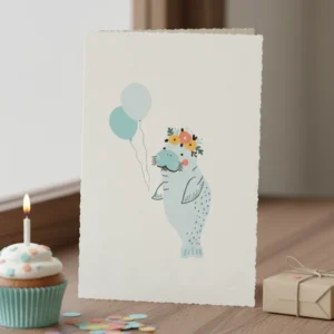 Kartka Dzieci Manat Balony