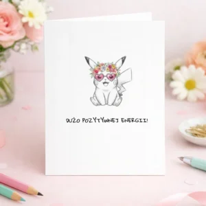 Pikachu Kartka Na Urodziny Mock Up