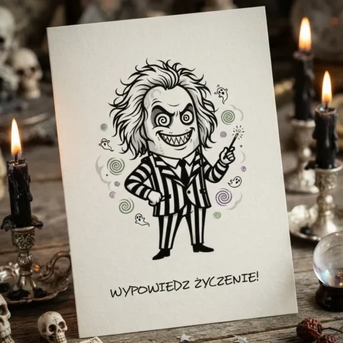 Kartka Magik Beatlejuice Urodziny